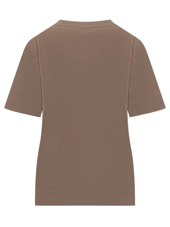 25FW 보스 반팔 티셔츠 50551443 247 OPEN BROWN - BOSS