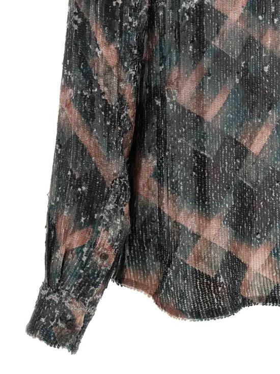 25FW 드리스 반 노튼 셔츠 2520107632316600 Green - DRIES VAN NOTEN