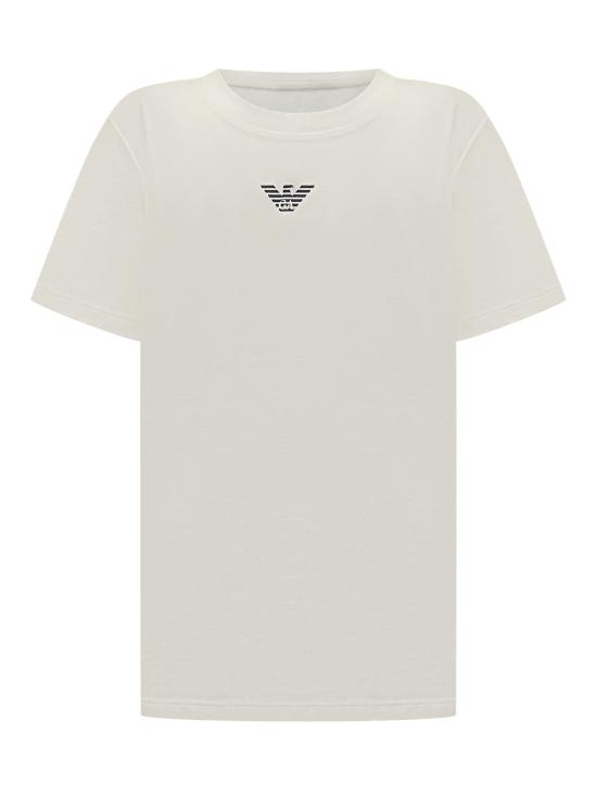 25FW [키즈] 엠포리오 아르마니 티셔츠 EB000421AF15013 M0134 OFF WHITE