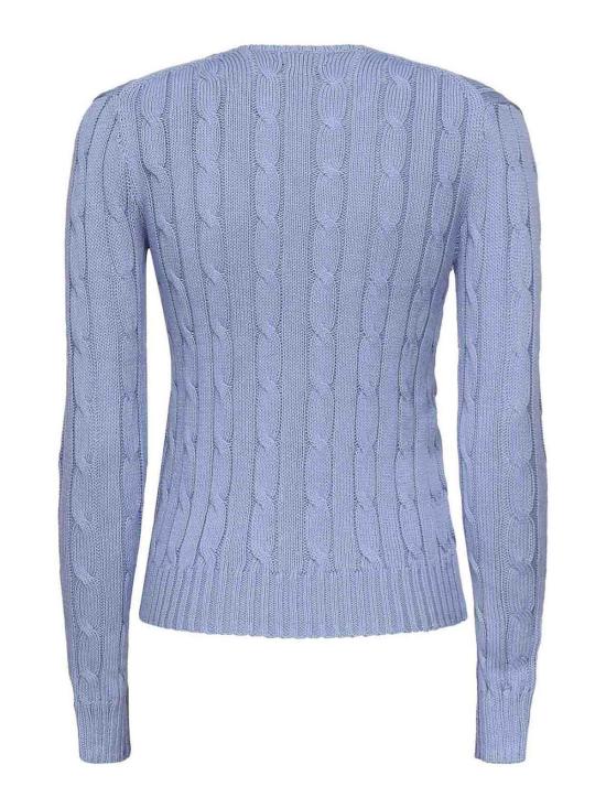 폴로 랄프로렌 폴로 자수 케이블 니트 스웨터 211971869009 Blue - POLO RALPH LAUREN