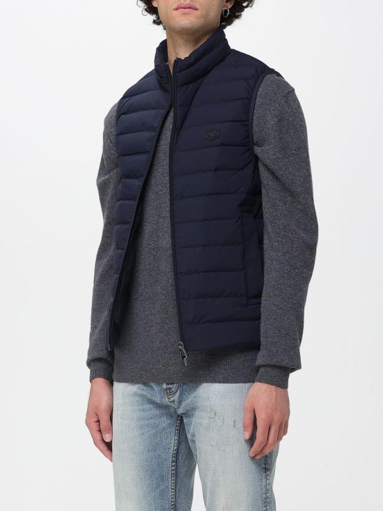 25FW 엠포리오 아르마니 베스트 8N1BQ11NLRZ 0920 Blue - EMPORIO ARMANI