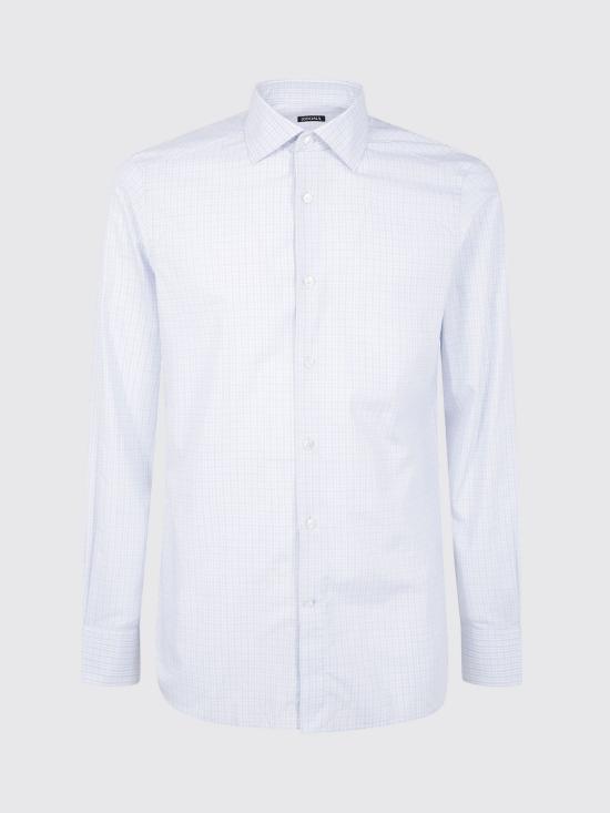 25FW 에르메네질도제냐 긴팔 셔츠 201602A29MS0MT 436 Gnawed Blue