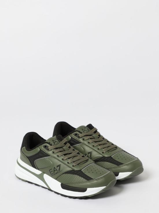 25FW 엠포리오 아르마니 스니커즈 7X000360AF19082 M7059 Green - EMPORIO ARMANI