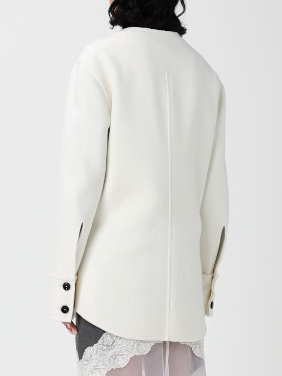 25FW 질샌더 코트 J03DL0165J40006 105 White - JIL SANDER