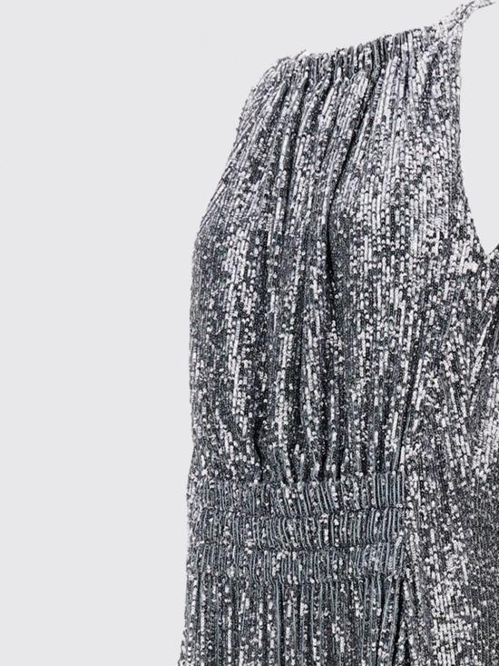 25FW 파코라반 롱 원피스 25ACRO151PO0391 P040 Silver - PACO RABANNE