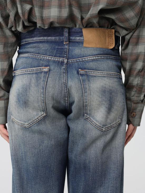 25FW MM6 메종마르지엘라 데님 팬츠 SH0LA0024M30017 962 Gnawed Blue - MM6 MAISON MARGIELA