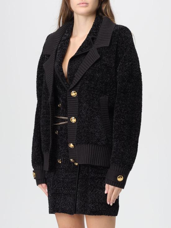 25FW 엘리자베타프랜치 가디건 MK44S 110 Black - ELISABETTA FRANCHI