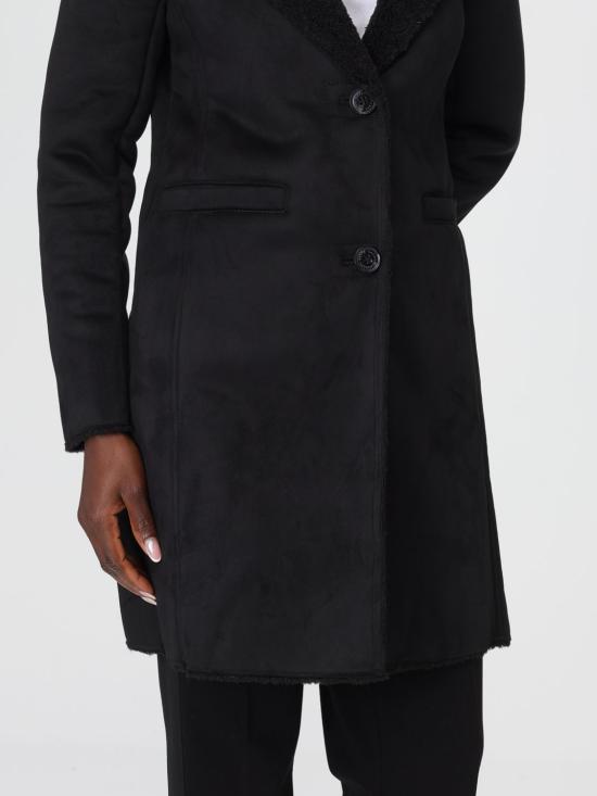 25FW 랄프 로렌 포 시어링 스웨이드 코트 297P04121 001 Black - RALPH LAUREN