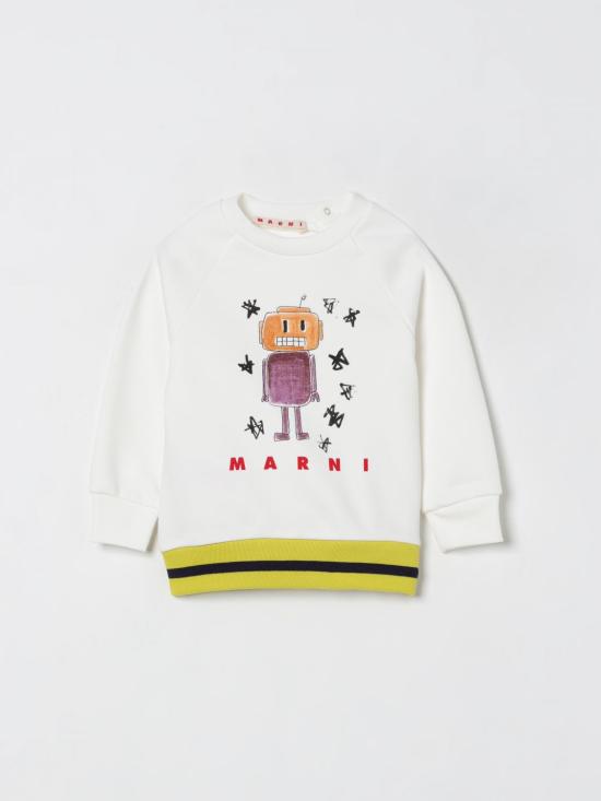 25FW [키즈] 마르니 풀오버 M01530M00V0 0M114 White