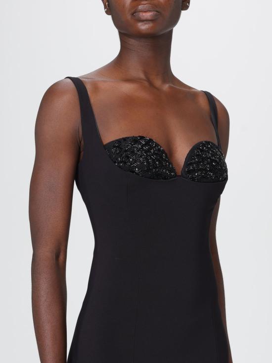 25FW 엘리자베타프랜치 롱 원피스 AB835 110 Black - ELISABETTA FRANCHI