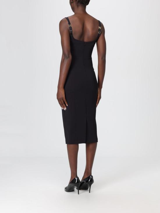 25FW 엘리자베타프랜치 롱 원피스 AB835 110 Black - ELISABETTA FRANCHI