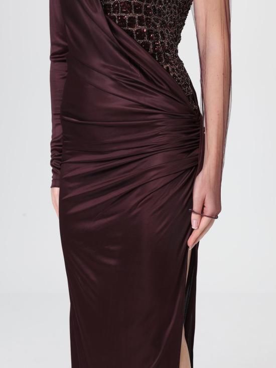 25FW 엘리자베타프랜치 롱 원피스 ABR22 EA4 Wine - ELISABETTA FRANCHI
