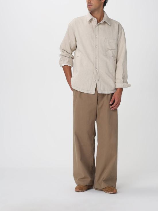 25FW 자크뮈스 긴팔 셔츠 OUM00115AD00044 130 Beige - JACQUEMUS