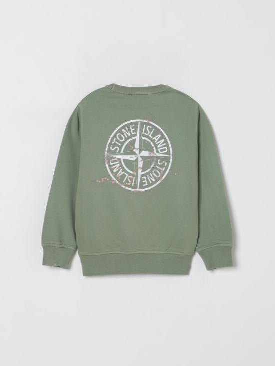 25FW [키즈] 스톤 아일랜드 풀오버 6100015S0268 V0055 Sage - STONE ISLAND