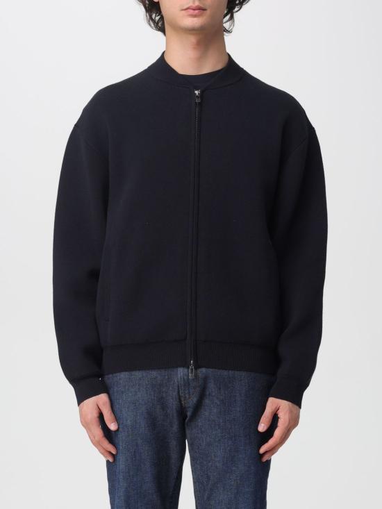 25FW 알마니 집업 니트 XM001920AF16913 UB101 Navy