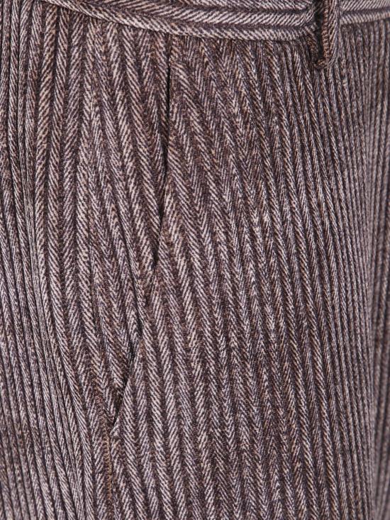 25FW 엠포리오 아르마니 스트레이트 팬츠 EM001761TE16802 P6005 Brown - EMPORIO ARMANI