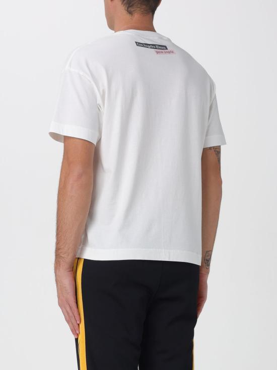 25FW 팜앤젤스 반팔 티셔츠 AA109F25JER005 0384 White - PALM ANGELS