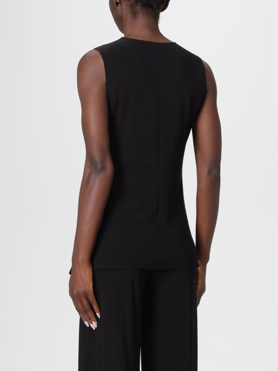 25FW 노마카말리 민소매 티셔츠 KK4266PL107001 Black - NORMA KAMALI