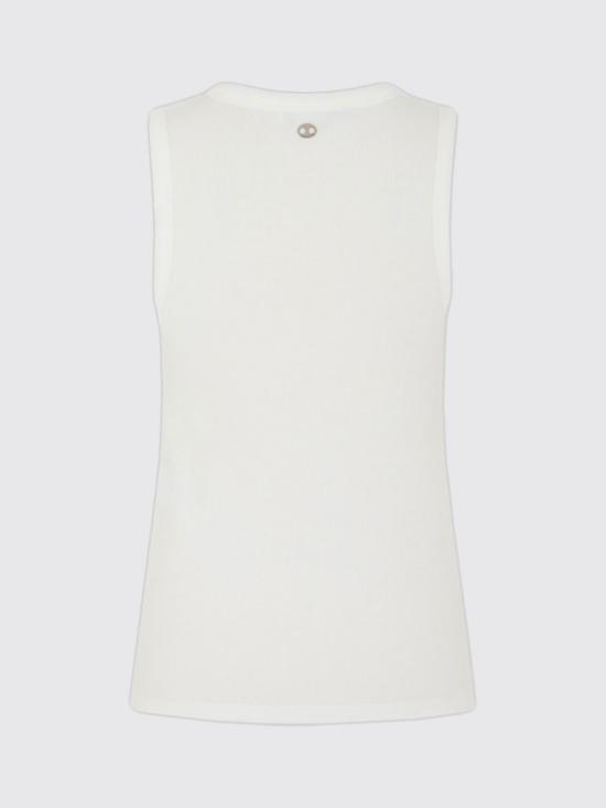 25FW 파코라반 민소매 티셔츠 25HJTE027CO0530 P100 White - PACO RABANNE