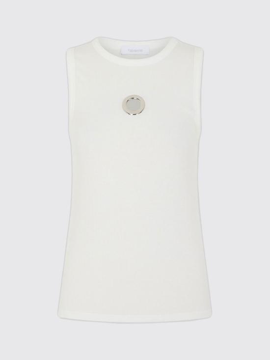 25FW 파코라반 민소매 티셔츠 25HJTE027CO0530 P100 White