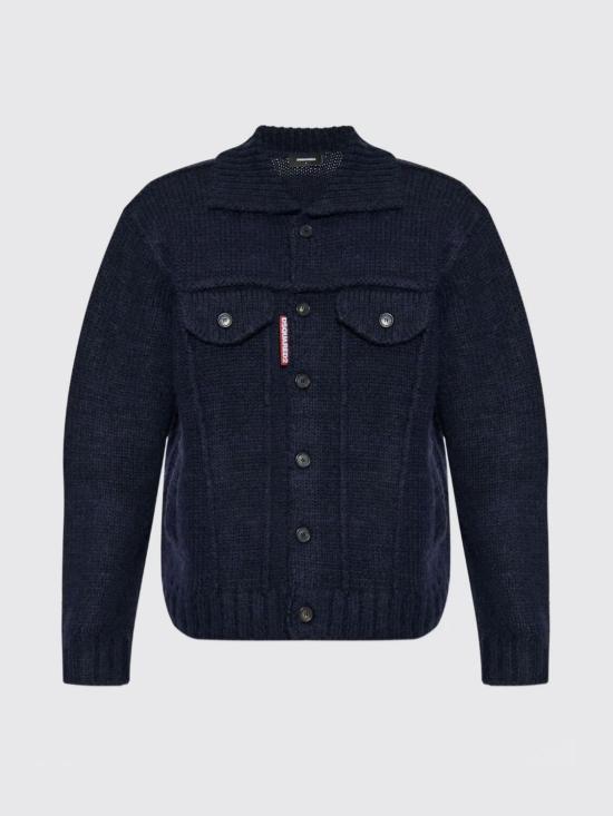 25FW 디스퀘어드2 스웨터 S74HA1538D13143 477 Navy - DSQUARED2