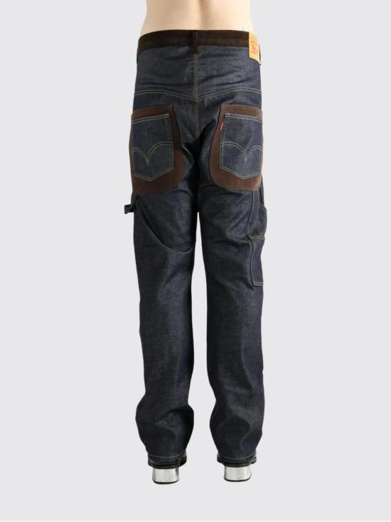 25FW Junya Watanabe X Levi's 데님 팬츠 WPP203 INDIGO Brown - OTHER BRANDS