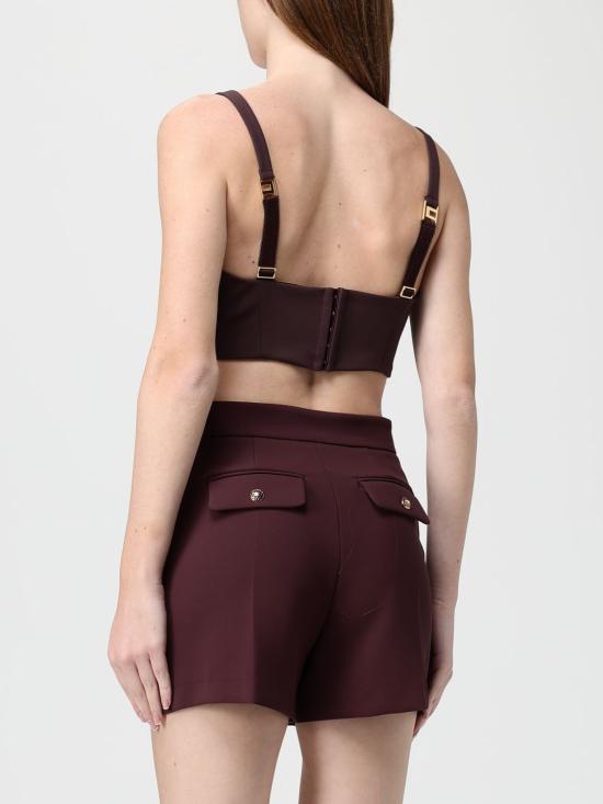 25FW 엘리자베타프랜치 민소매 티셔츠 TO048 EA4 Wine - ELISABETTA FRANCHI