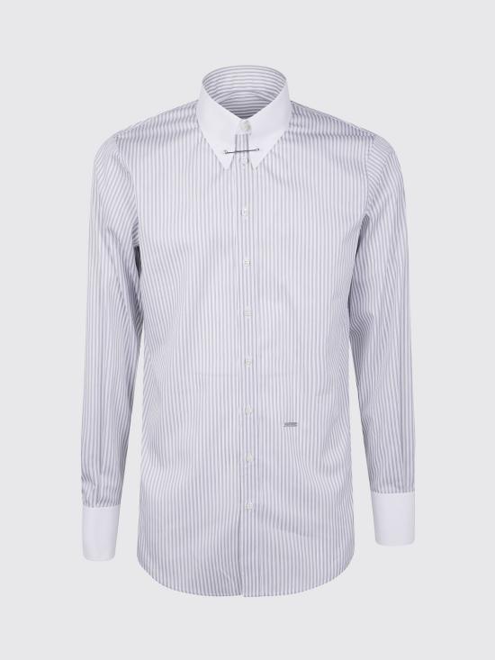 25FW 디스퀘어드2 긴팔 셔츠 S71DM0813D35324 001F White