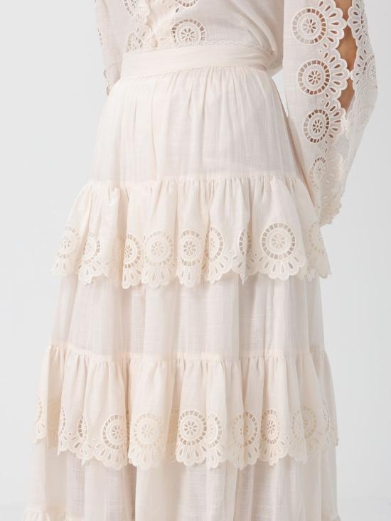 25FW 짐머만 롱 스커트 4283SSS252 IVO Ivory - ZIMMERMANN