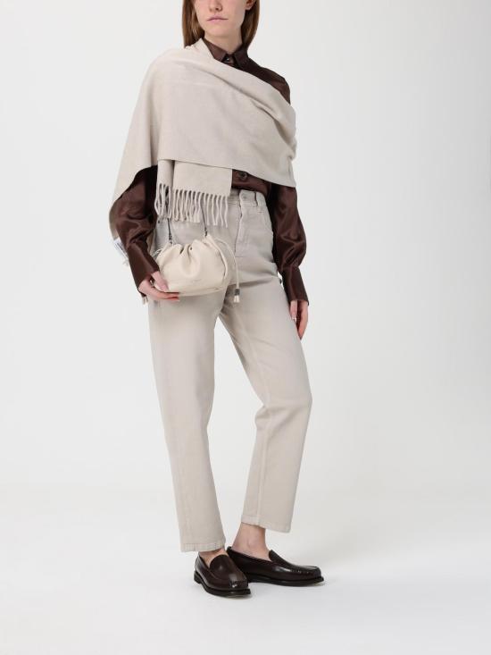 25FW 브루넬로 쿠치넬리 숄더백 MBGPD2667 TPFB1 C8905 Ivory - BRUNELLO CUCINELLI