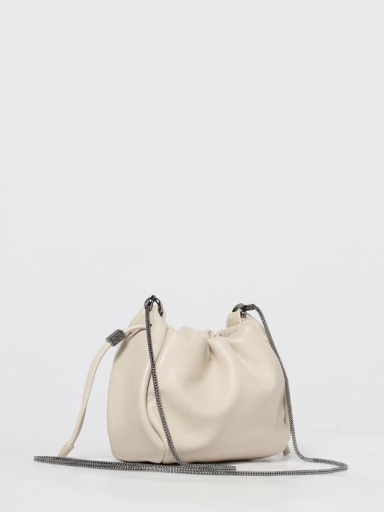 25FW 브루넬로 쿠치넬리 숄더백 MBGPD2667 TPFB1 C8905 Ivory - BRUNELLO CUCINELLI