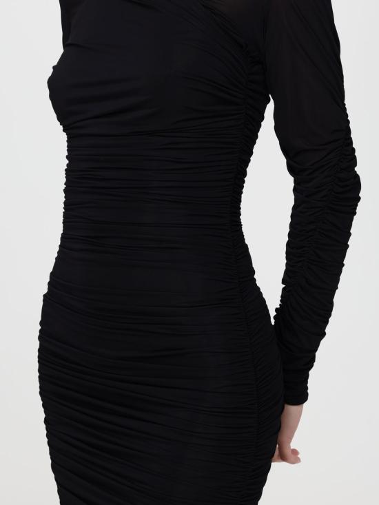 25FW 엘리자베타프랜치 롱 원피스 AB888 110 Black - ELISABETTA FRANCHI