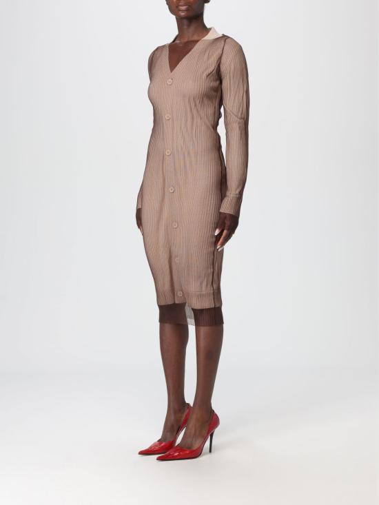 25FW MM6 메종마르지엘라 롱 원피스 S62HP0033M13191 961 Beige - MM6 MAISON MARGIELA