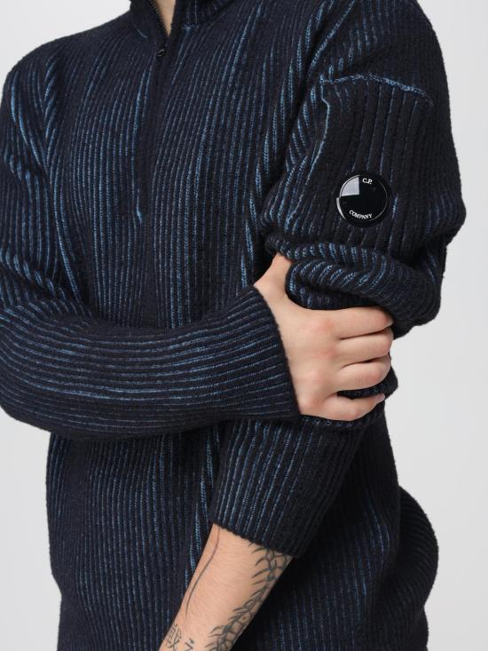 25FW 씨피 컴퍼니 스웨터 19CMKN257A006170A 815 Blue - C.P. COMPANY