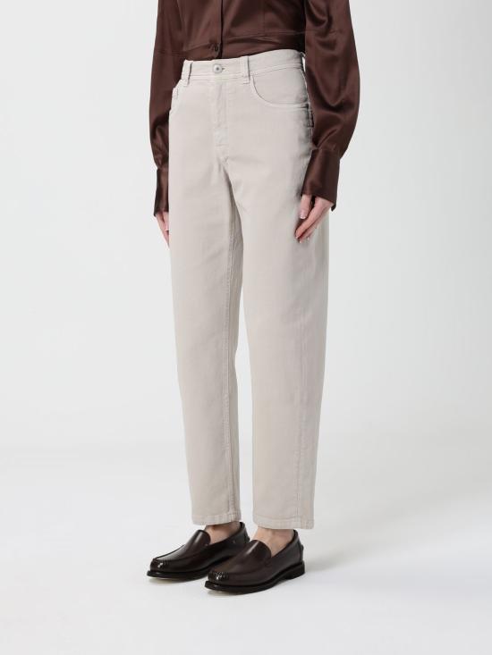 25FW 브루넬로 쿠치넬리 스트레이트 팬츠 MB057P5319 TB057 C7192 Ivory - BRUNELLO CUCINELLI