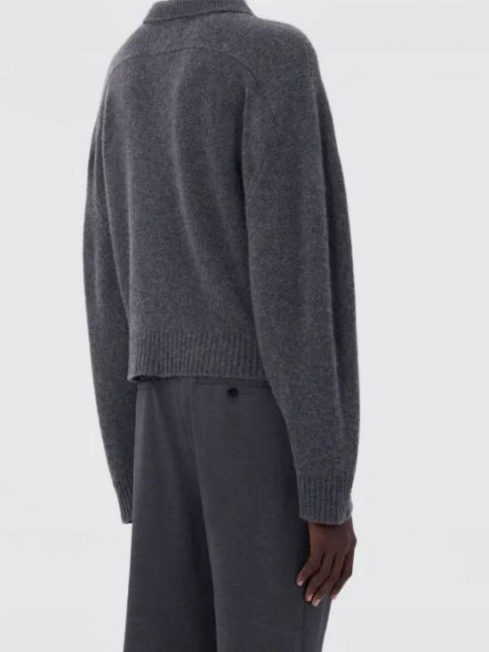 25FW 루루 드 세종 폴로 티셔츠 HOMERELDS ANTHRACITE MELANGE Charcoal - LOULOU DE SAISON