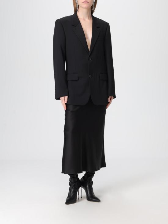 25FW 발렌시아가 스탠다드 테일러드 자켓 850772TPT07 1038 Black - BALENCIAGA