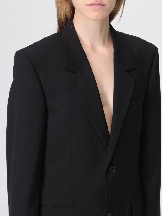 25FW 발렌시아가 스탠다드 테일러드 자켓 850772TPT07 1038 Black - BALENCIAGA