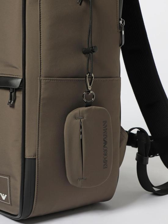 25FW 엠포리오 아르마니 백팩 EM001221AF19588 U8143 Mud - EMPORIO ARMANI