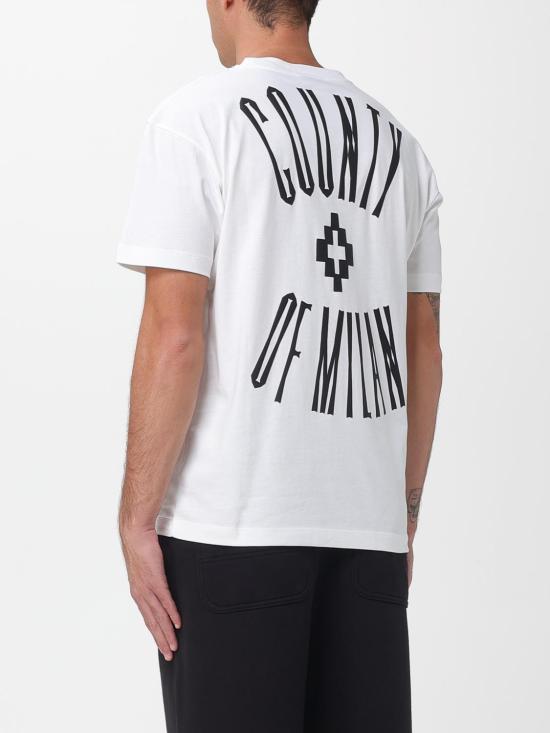 25FW 컨트리 오브 밀란 반팔 티셔츠 F5CAMATH057 002 White - COUNTY OF MILAN
