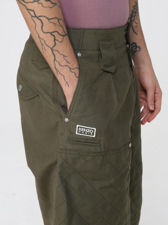 25FW 겐조 스트레이트 팬츠 FF65PA2469HD 51 Kaki - KENZO