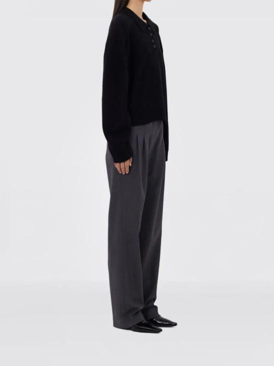 25FW 루루 드 세종 폴로 티셔츠 HOMERELDS Black - LOULOU DE SAISON