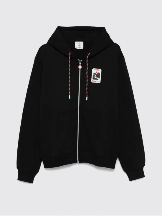 25FW 카사블랑카 긴팔 티셔츠 UMPF25JTP15001 Black - CASABLANCA