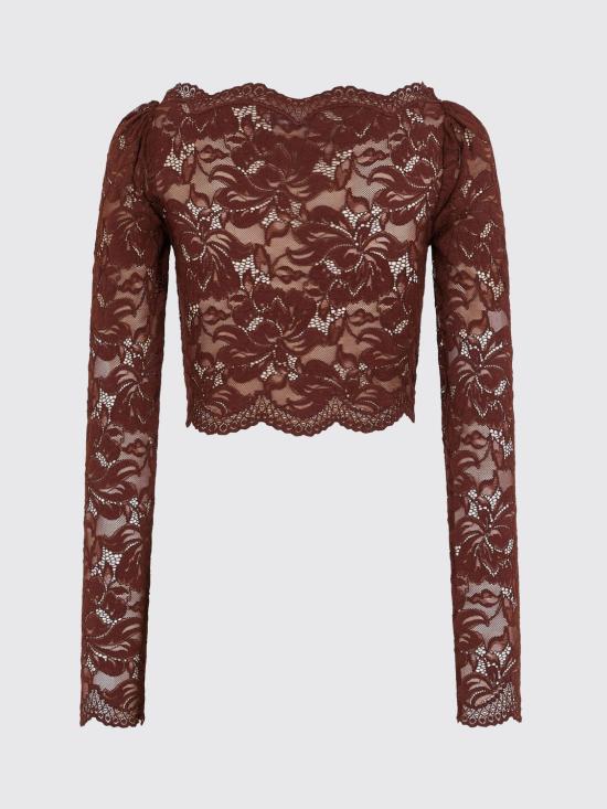 25FW 파코라반 긴팔 티셔츠 25HJTO845PA0170 P237 Brown - PACO RABANNE