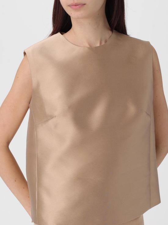 25FW 알베르타 페레티 민소매 티셔츠 08045146 0511 Beige - ALBERTA FERRETTI