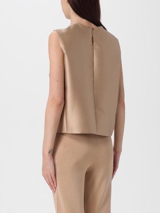 25FW 알베르타 페레티 민소매 티셔츠 08045146 0511 Beige - ALBERTA FERRETTI