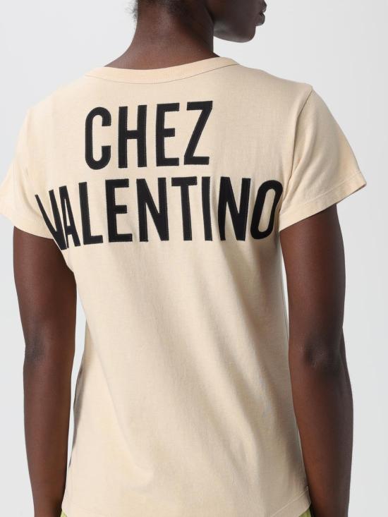 25FW 발렌티노 가라바니 반팔 티셔츠 7B3MG24Y9GL R8E Yellow Cream - VALENTINO GARAVANI