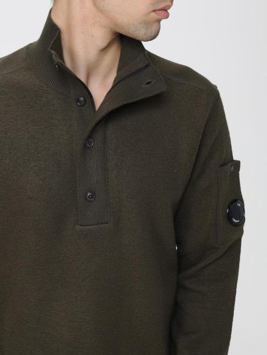 25FW 씨피 컴퍼니 스웨터 19CMKN199A110468A 683 Green - C.P. COMPANY