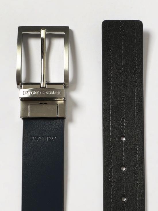 25FW 엠포리오 아르마니 가죽 벨트 EM001772AF15136 MC080 Black - EMPORIO ARMANI