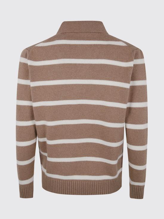 25FW 라르디니 폴로 티셔츠 AALPML57AA65013 420PA Brown - LARDINI